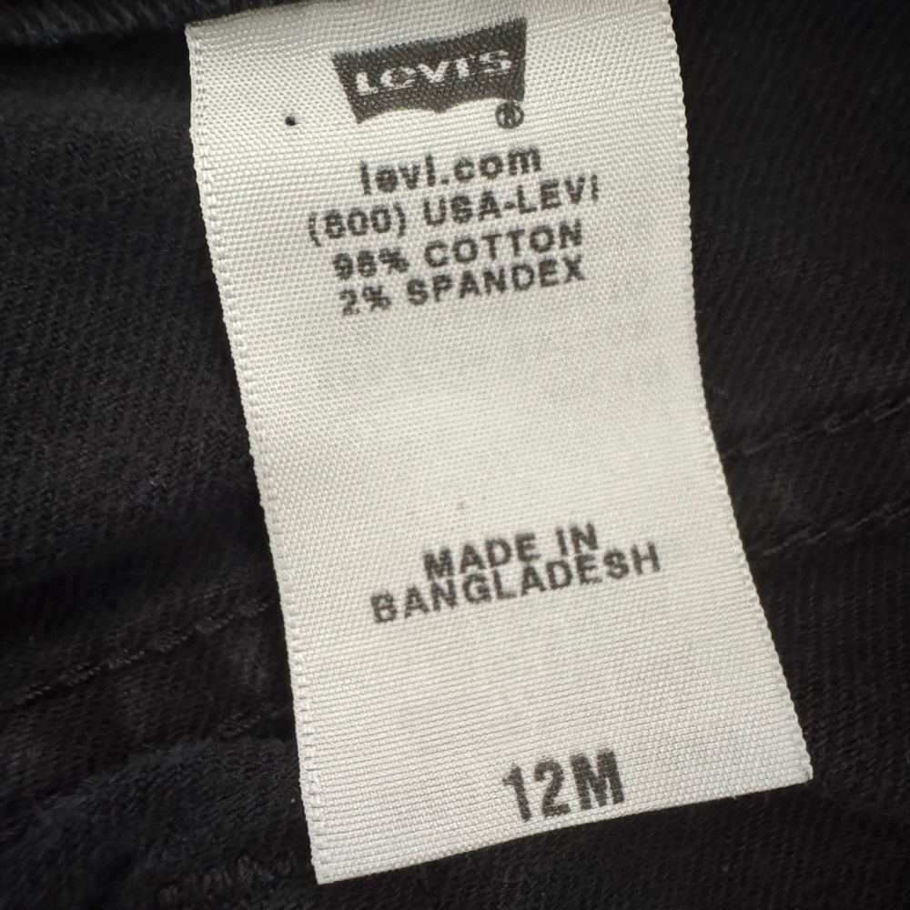 Levi’s 550 Women’s Black relaxed bootcut Jeans Size 12 misses black - Picture 8 of 10
